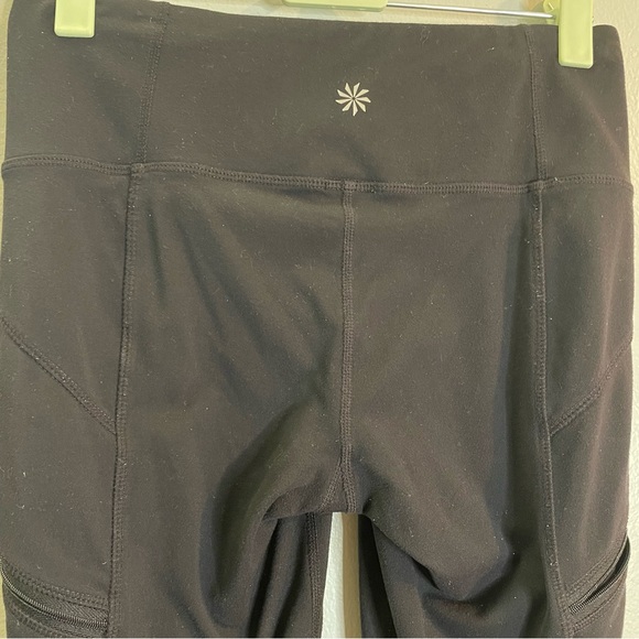Athleta Metro Drifter Tight Leggings Black Zipper Pockets Womens XS - Picture 5 of 11